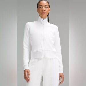 Lululemon NWT Textured Slim Fit Track Jacket White Size 10 Full Zipper